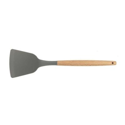 Epinox ASP-12 Ahşap Sap Silikon Servis Spatulası, 31.5 cm - 1