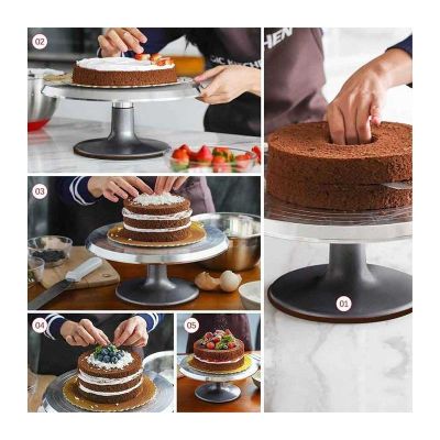 Epinox PHS-30 Ayaklı Pasta Sıvama Standı, 30 cm - Epinox