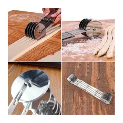 Epinox AYR-5 Adjustable Dough Roulette, Double Sided, 5 pcs - 4