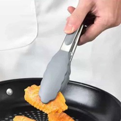 Epinox BMG-25 Silikon Barbekü Maşası, 25 cm, Gri - Thumbnail