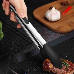 Epinox BMS-35 Silikon Barbekü Maşası, 35 cm, Siyah - Thumbnail