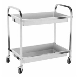 Epinox CAS-11 2-Tier Stainless Steel Service Trolley with Pool, 940x500x930 mm - Epinox
