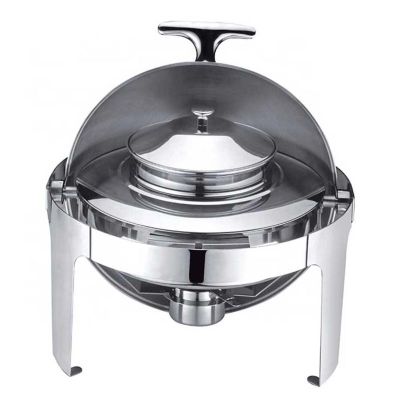Epinox CCD-45 Roll Top Chafing Dish Çorbalık, 4.5 L, Jel Yakıt + Elektrikli - Epinox