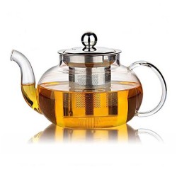 Epinox CD-1000M Glass Teapot with Steel Strainer, 1000 ml - 1
