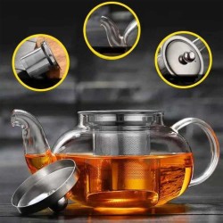 Epinox CD-1000M Glass Teapot with Steel Strainer, 1000 ml - 2