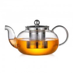 Epinox CD-400M Glass Teapot with Steel Strainer, 400 ml - Epinox