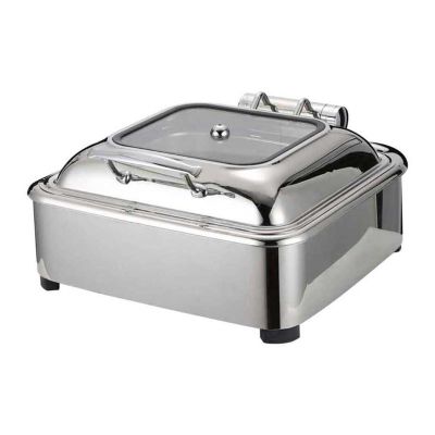 Epinox CDH-6G Hidrolik Kapaklı Chafing Dish, 6 L 2/3 - 1