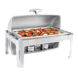 Epinox CDR-9 Roll Top Chafing Dish with Lid, 9 L, Gel Fuel + Electric - Epinox (1)