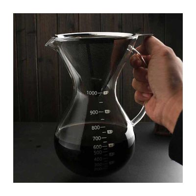 Epinox CK-1000 Натуральный кофеварка Chemex со стальным фильтром, 8 чашек, 1000 мл - Epinox