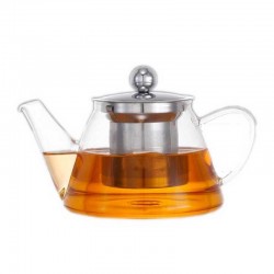 Epinox CVD-500 V Model Glass Teapot with Steel Strainer, 500 ml - Epinox
