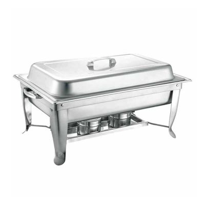 Epinox CDE-9 Dikdörtgen Chafing Dish, 9 L, Jel Yakıtlı - 1