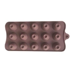 Epinox DLY-18 Yuvarlak Dolgulu Silikon Çikolata Kalıbı - Epinox