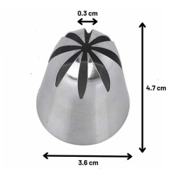 Epinox DY-902 Kapalı Yıldız 8 Diş Duy, 36x30x47 mm - Thumbnail