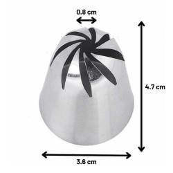 Epinox DY-903 Rose 8 Tooth Lampholder, 36x8x47 mm - Epinox (1)