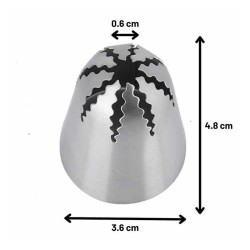 Epinox DY-904 Kapalı Yıldız 8 Diş Duy, 36x6x48 mm - Thumbnail