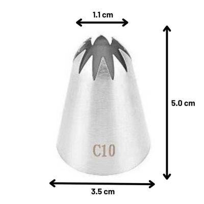 Epinox DY-C10 Closed Star 10 Thread Lampholder, 35x11x50 mm - Epinox