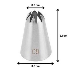 Epinox DY-C9 حامل مصباح نجمي مغلق 9 خيط، 35 × 9 × 51 مم - 2