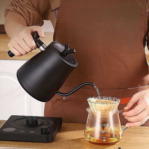Epinox EBK-1000 Isı Ayarlı Barista Kettle, 1 L, Siyah - 5