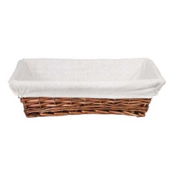 Epinox ESD-55R Rectangular Open Buffet Basket with Wicker Cloth, 55 cm - Epinox