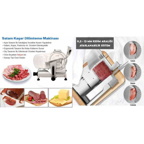 Epinox GDM-25 Gıda Dilimleme Makinesi, 250 mm - 5