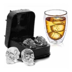 Epinox KBK-43 4 pcs Skull Silicone Ice Mould, 40x28 mm - 2