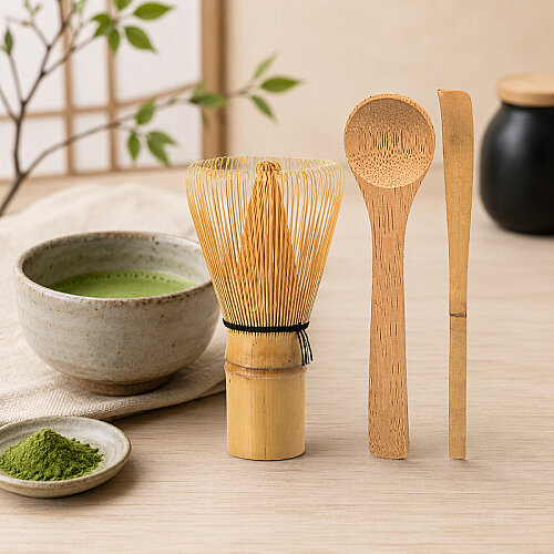 Epinox MF-01 Bambu 3’lü Matcha Çayı Hazırlama Seti - 2