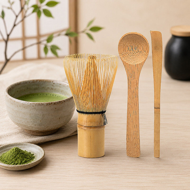 Epinox MF-01 Bambu 3’lü Matcha Çayı Hazırlama Seti - Epinox