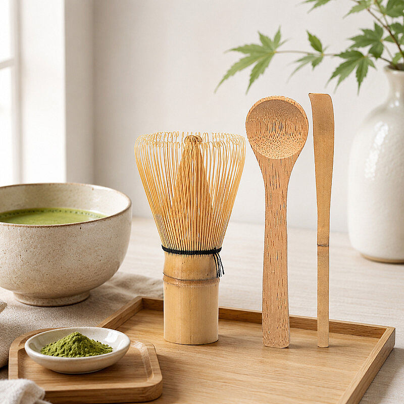 Epinox MF-01 Bambu 3’lü Matcha Çayı Hazırlama Seti - Epinox