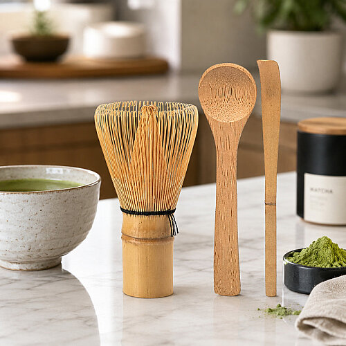 Epinox MF-01 Bambu 3’lü Matcha Çayı Hazırlama Seti - 4