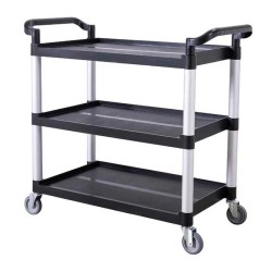 Epinox SAS-1 Plastic Service Trolley, 103x50x96 cm, Black - 1