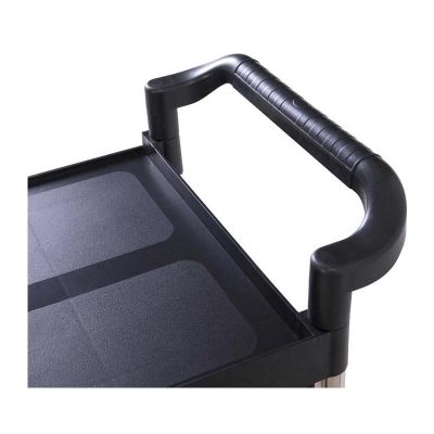 Epinox SAS-1 Plastik Servis Arabası, 103x50x96 cm, Siyah - 2
