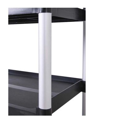 Epinox SAS-1 Plastik Servis Arabası, 103x50x96 cm, Siyah - 4