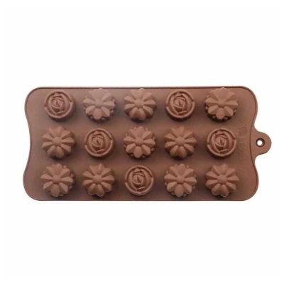 Epinox SCK-10 Karışık Çiçek Silikon Çikolata Kalıbı - 1