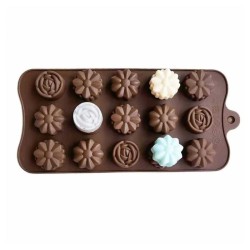 Epinox SCK-10 Mixed Flower Silicone Chocolate Mould - 2