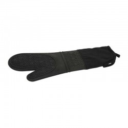 Epinox SLK-ELDS Silicone Fireproof Oven Mitts, 41.5 cm, Black - Epinox