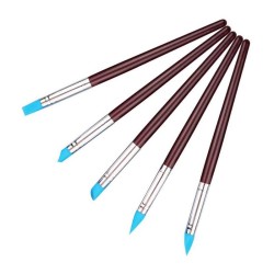 Epinox SUF-05 Silicone Tipped Pastry Brush Set, 5 Pieces - 1