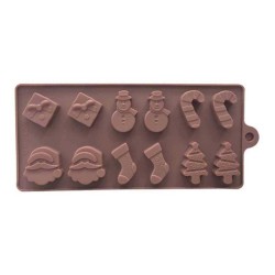 Epinox YLB-22 Christmas Silicone Chocolate Mould - 1