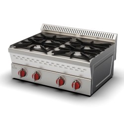 Ersöz 600 Series 4 Burner Cooker, 80x60x30 cm, Natural Gas - Ersöz
