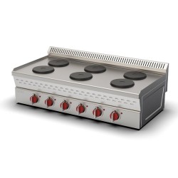 Ersöz 600 Series 6 Burner Cooker, 120x60x30 cm, Electric - Ersöz