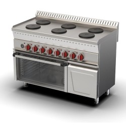 Ersöz 600 Series 6 Burner Cooker, 120x60x85 cm, Electric - Ersöz