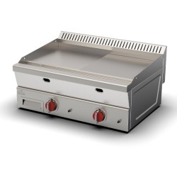 Ersöz 600 Series Semi Corrugated Plate Grill, 80x60x30 cm, LPG - Ersöz