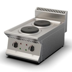Ersöz 700 Series 2 Round Burner Cooker, 40x73x30 cm, Electric - Ersöz