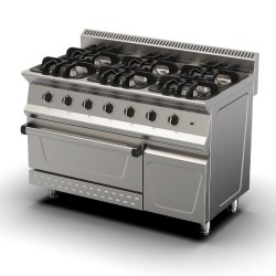 Ersöz 700 Series 6 Hob Cooker, 120x73x85 cm, Natural Gas - Ersöz