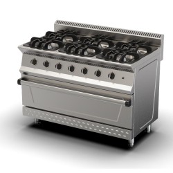 Ersöz 700 Series 6 Hob Maxi Oven, 120x73x85 cm, LPG - Ersöz