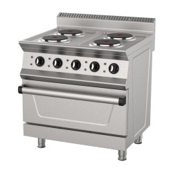 Ersöz 700 Series Round 4 Hob Cooker, 80x73x85 cm, Electric - Ersöz