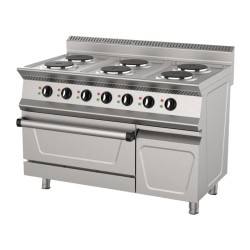 Ersöz 700 Series Round 6 Hob Cooker, 120x73x85 cm, Electric - Ersöz