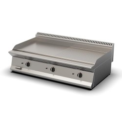 Ersöz 700 Series Semi-Corrugated Plate Grill, 120x73x30 cm, LPG - Ersöz