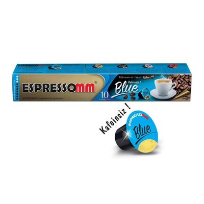 Espressomm Blue Kafeinsiz Kapsül Kahve, Nespresso Uyumlu - Espressomm