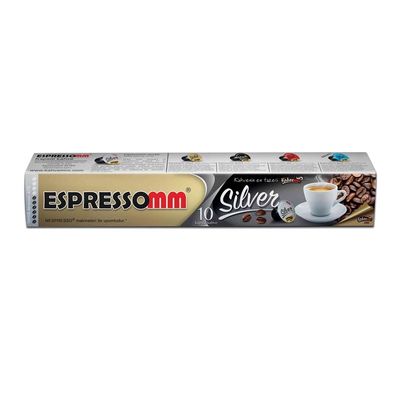 Espressomm كبسولة قهوة فضية متوافقة مع نسبريسو - Espressomm