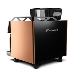 Eversys آلة صنع الإسبريسو الأوتوماتيكية الفائقة E4MS من إنجما كلاسيك E4MS، مجموعتان، نظام حليب أوتوماتيكي، تمبست - 4